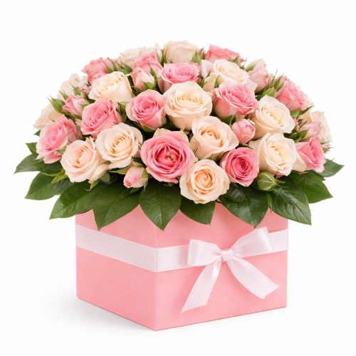 Цветы в коробке «Вихрь»