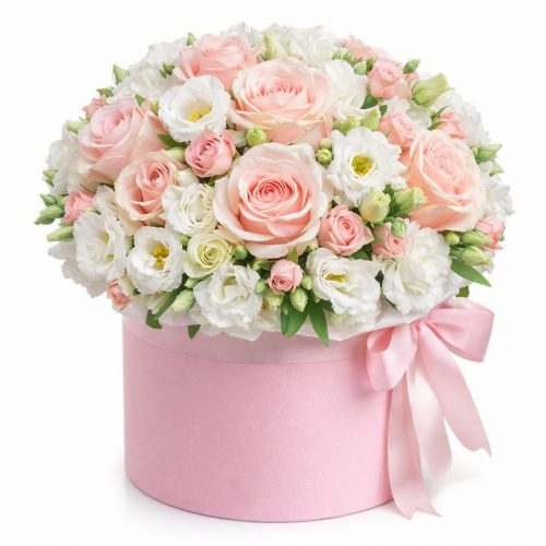 Цветы в коробке «Шарм»