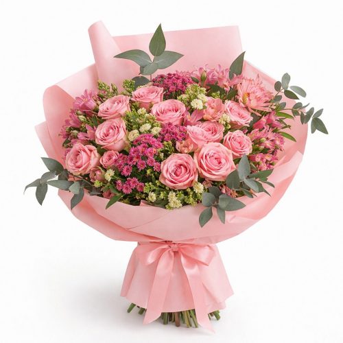 Букет «Розовый шарм»